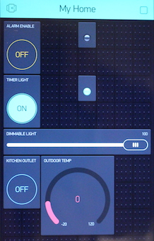 Blynk Interface for Controlling a Home