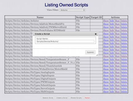 Creating a Script Page