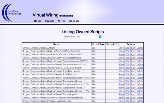 Scripts Page